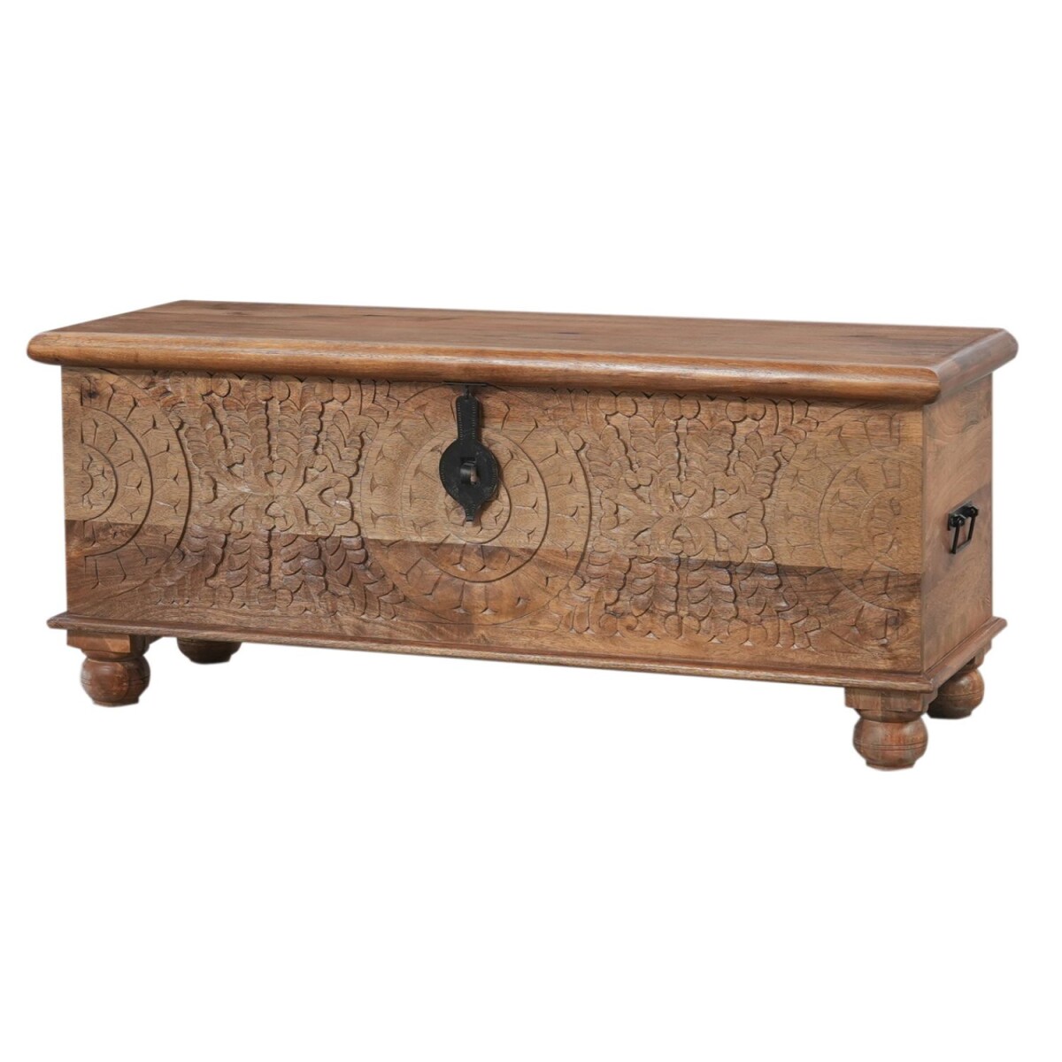 Ghotam Solid Wood Ethno Vintage Storage  box