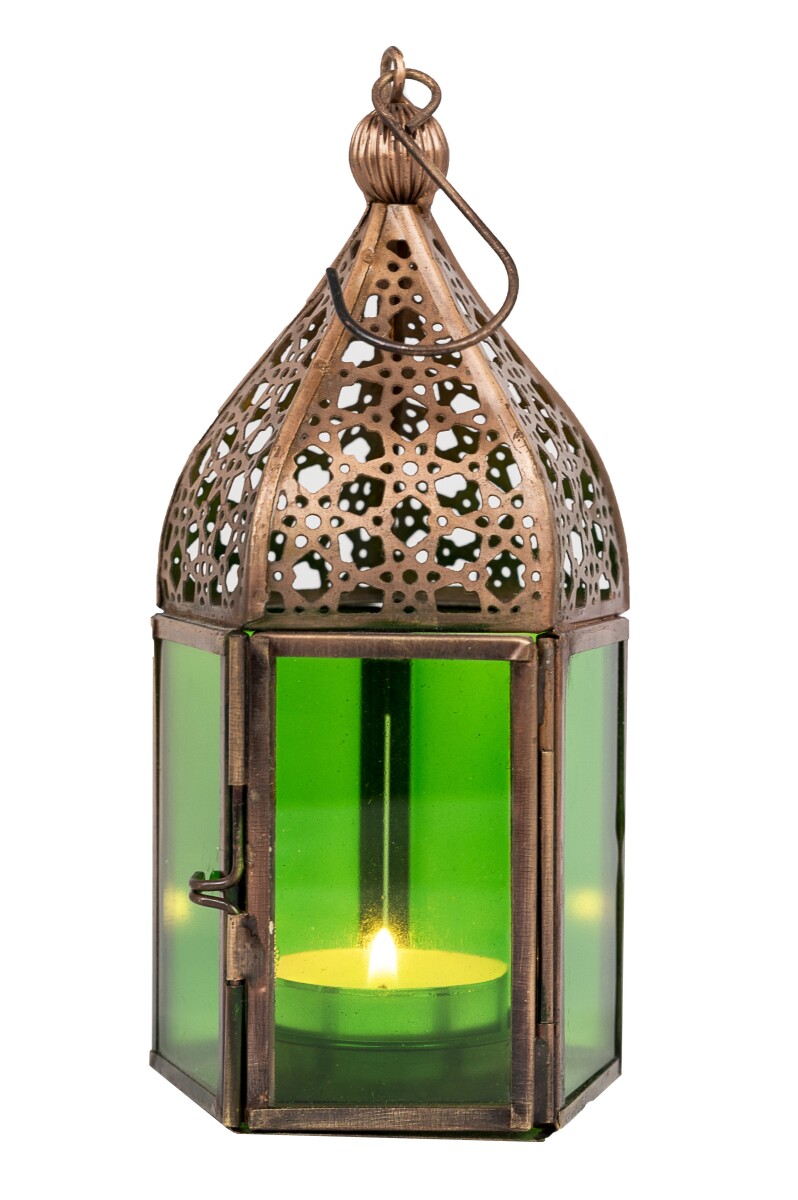 Meena Oriental Lantern - Green box