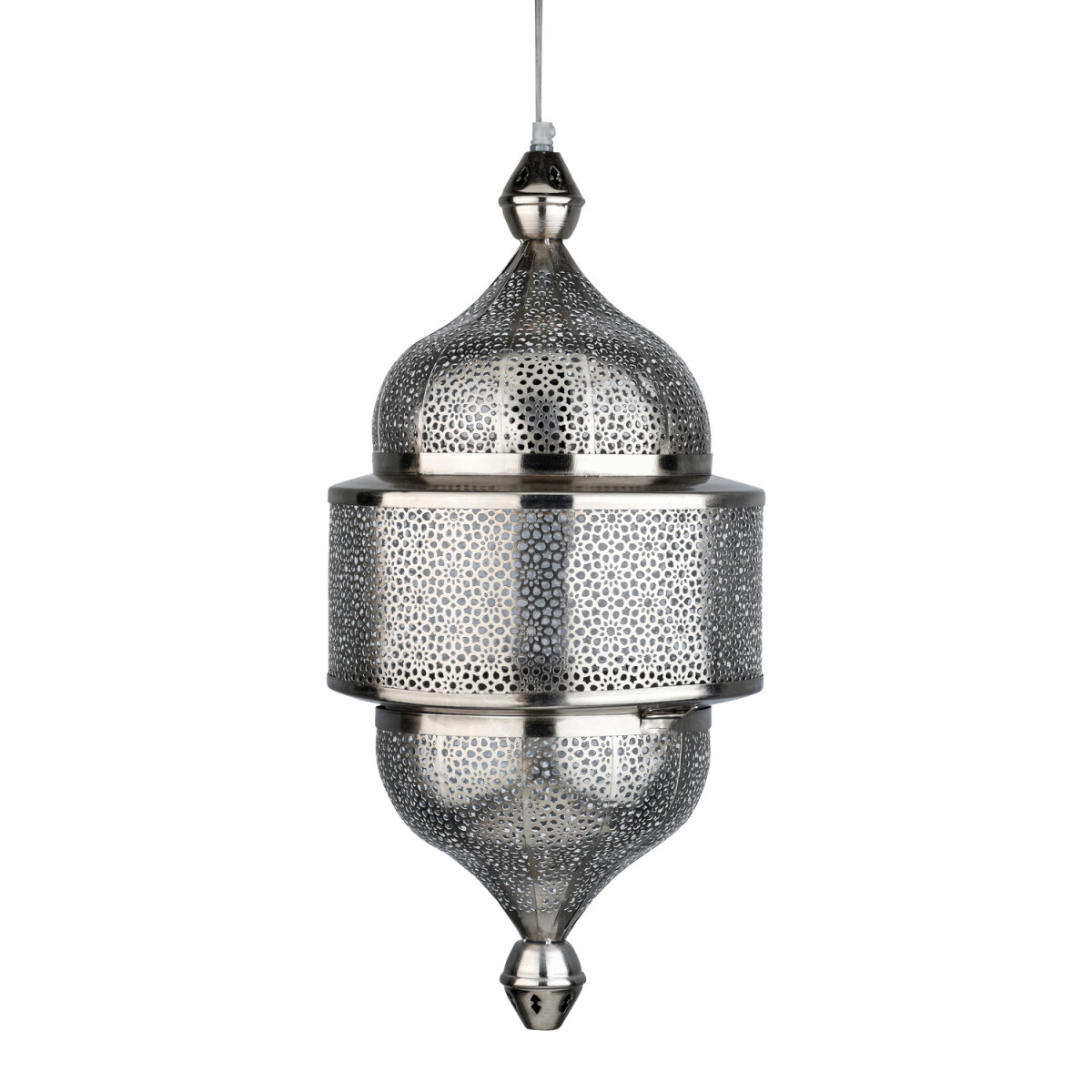 Ihdaa Silver Oriental Pendant Light, 56  box