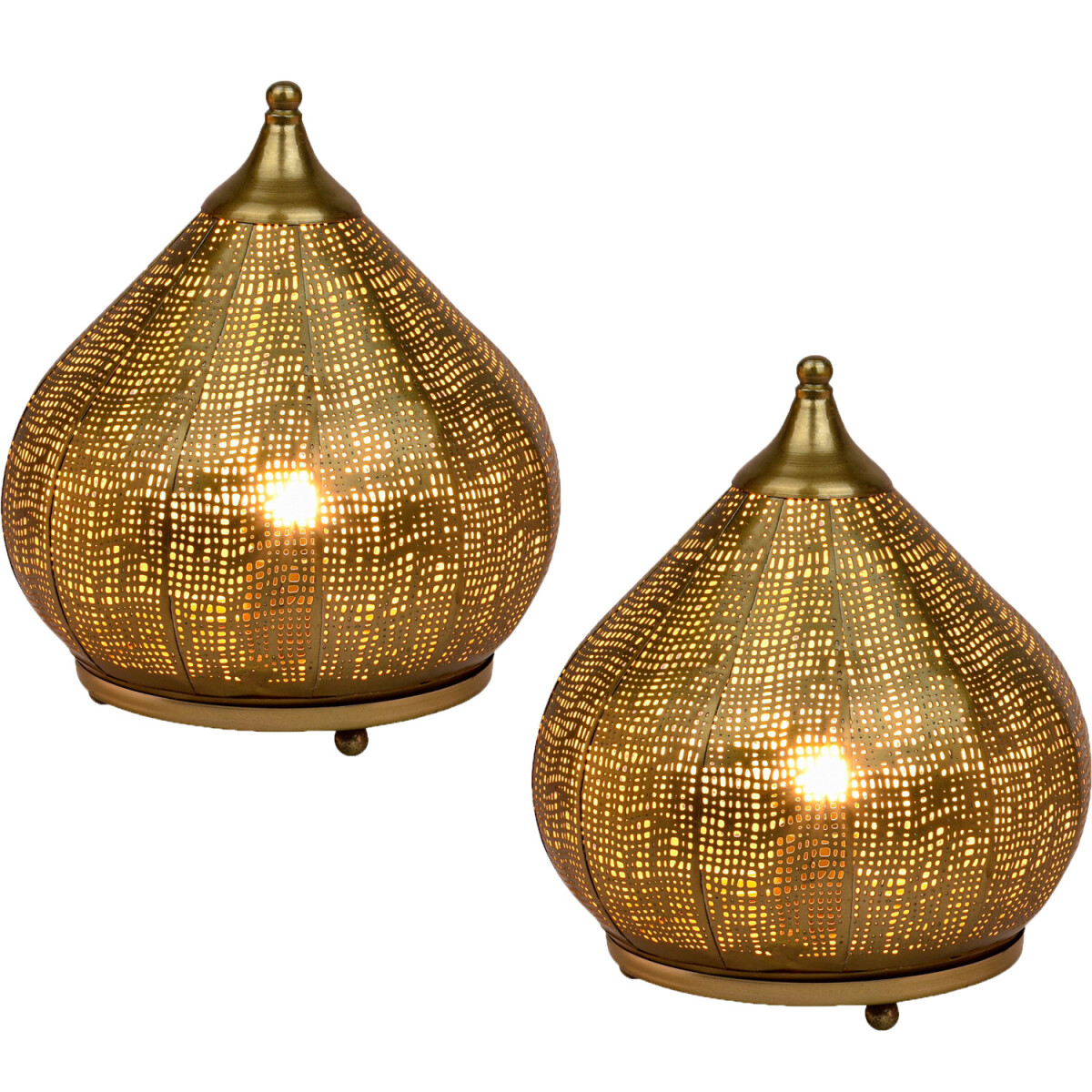 Set of 2 Oriental Decorative Table Lamps box