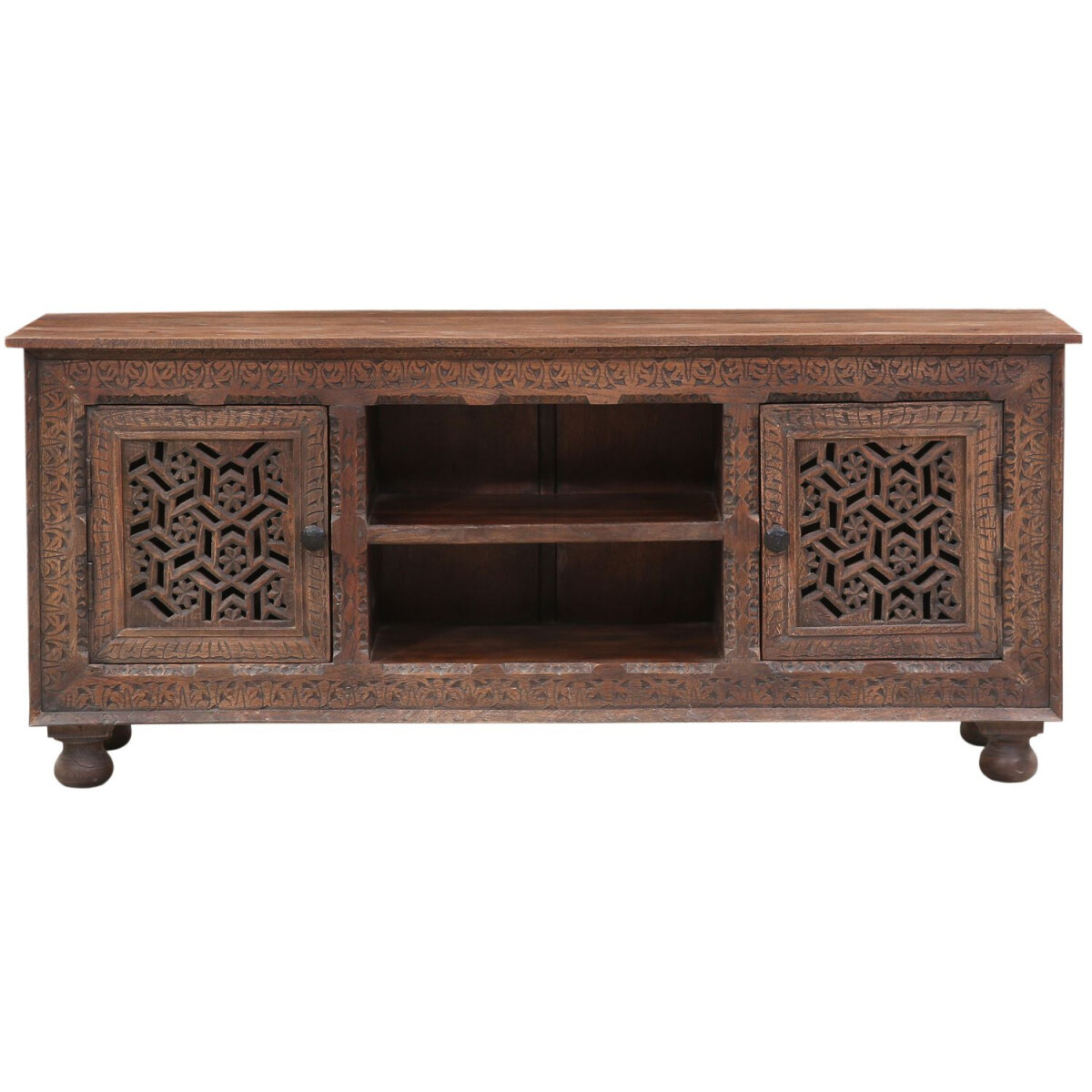 Vintage TV Cabinet Bench Lowboard Pedro Brown 150 cm