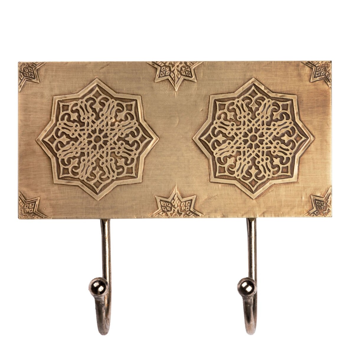 Adil Medium Coat Hook – Oriental Metal Hook Rack, 18x2