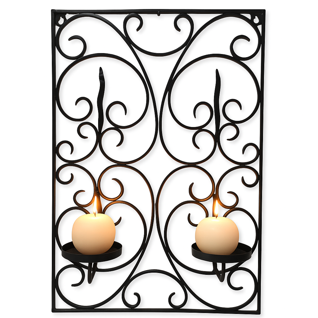 Mediterranean Wall Candle Holder "A box