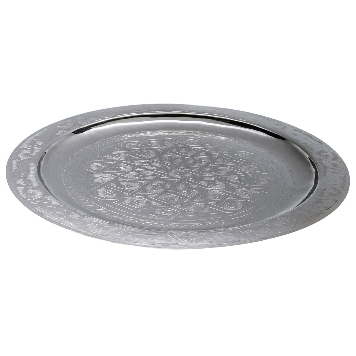Mehdia Oriental Tray, 40 cm, Silver-colo box