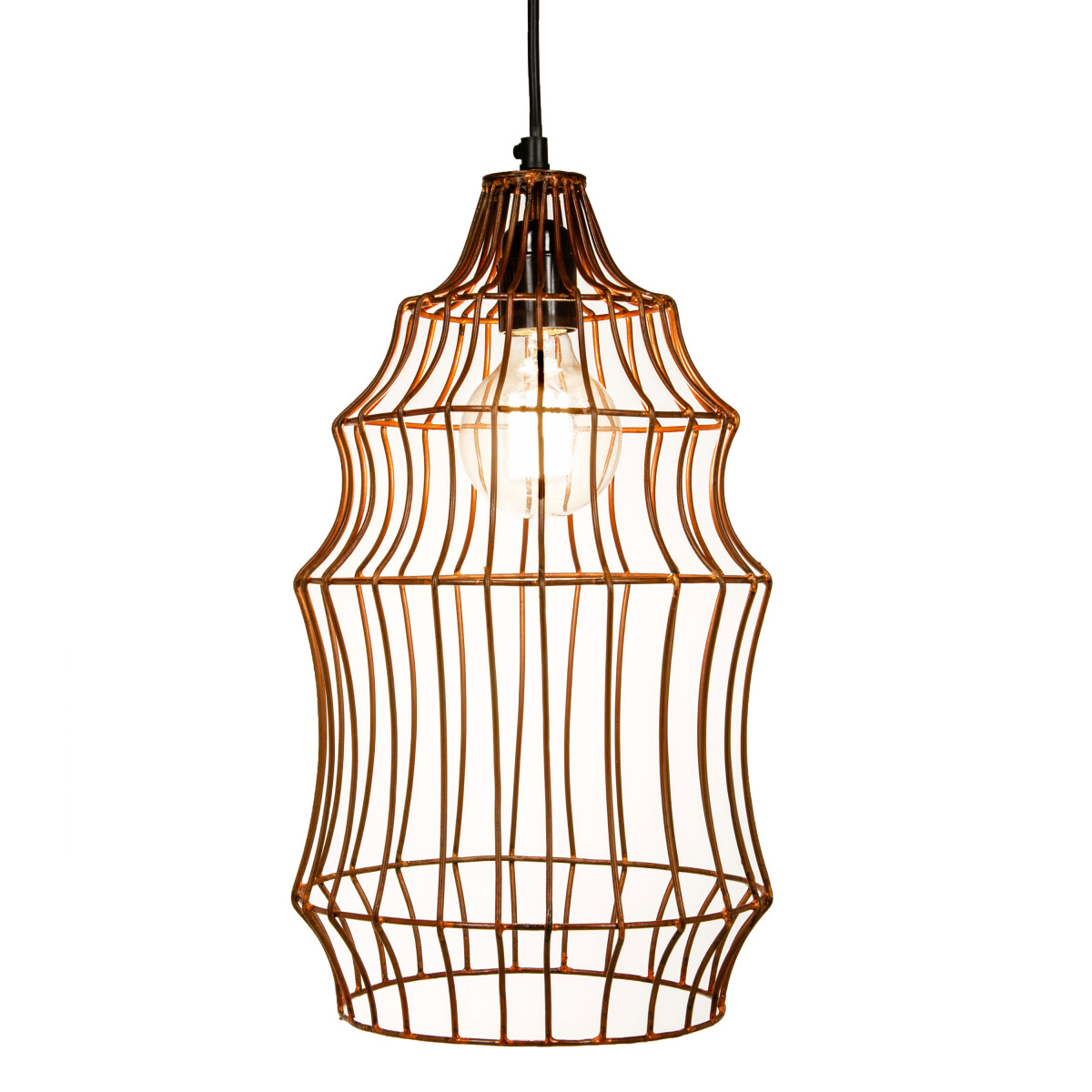 Vintage Pendant Light Range 41cm | Industrial Copper-Look Pe