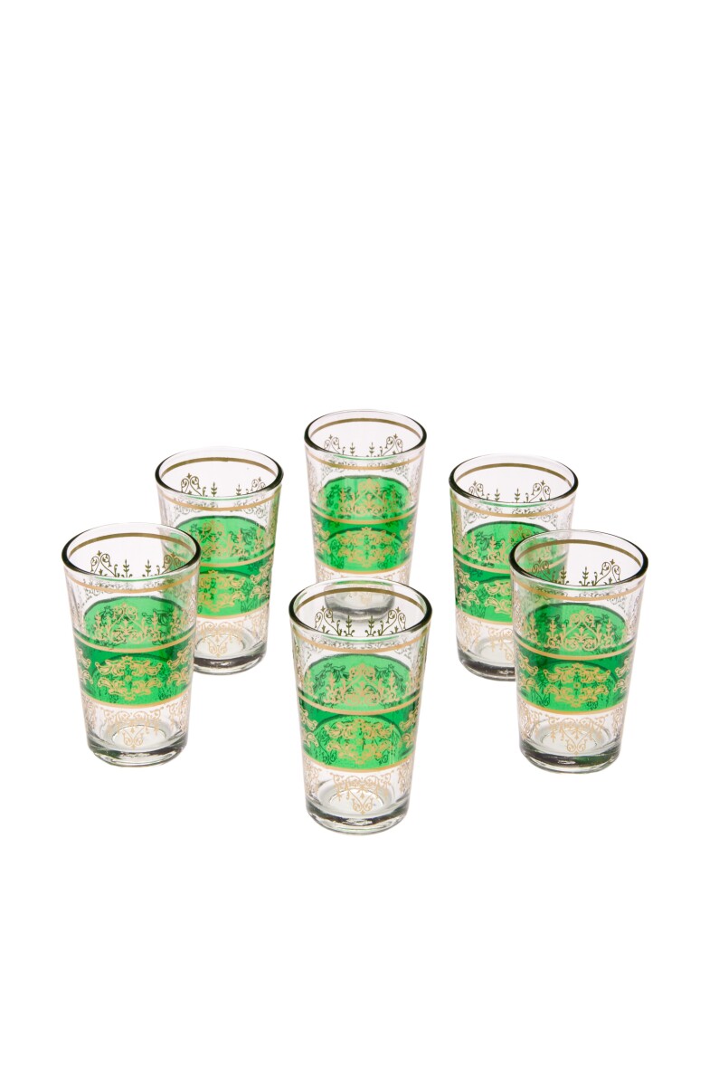 6x Orient Tea Glass Marrakesh Green - Set of 6