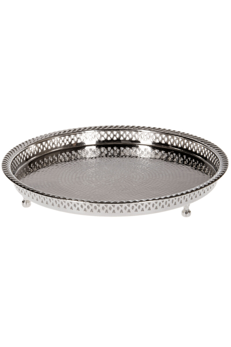 Mahra Oriental Silver Tray, 37 cm box
