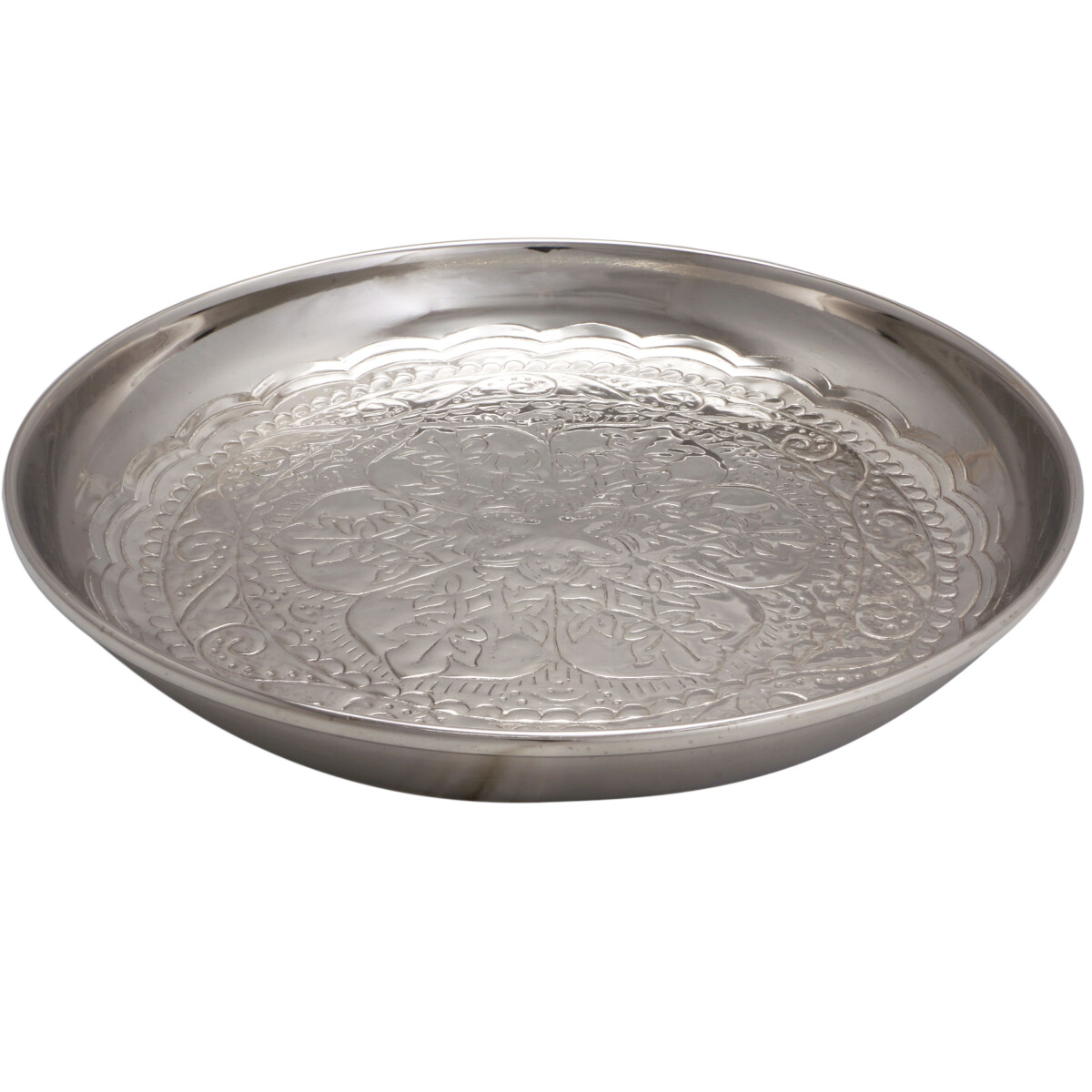 Oriental Serving Tray Afet Silver 31 cm box