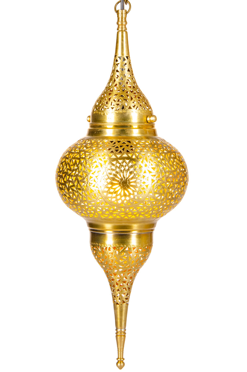 Hayati Gold 55cm Pendant Light | Morocca box