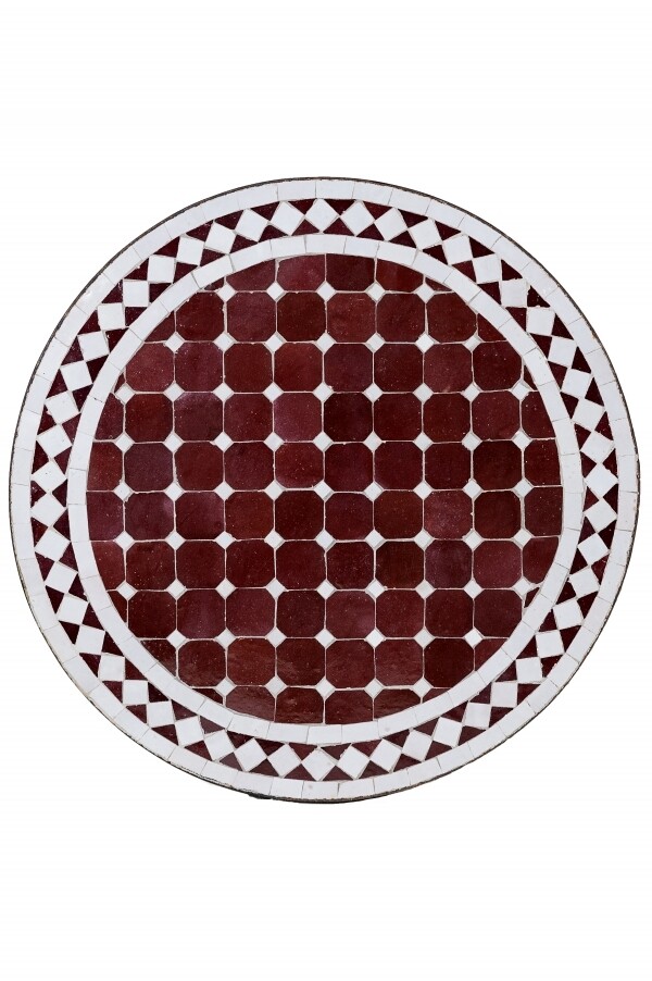 Moroccan mosaic tile, Marrakech, Bordeau box