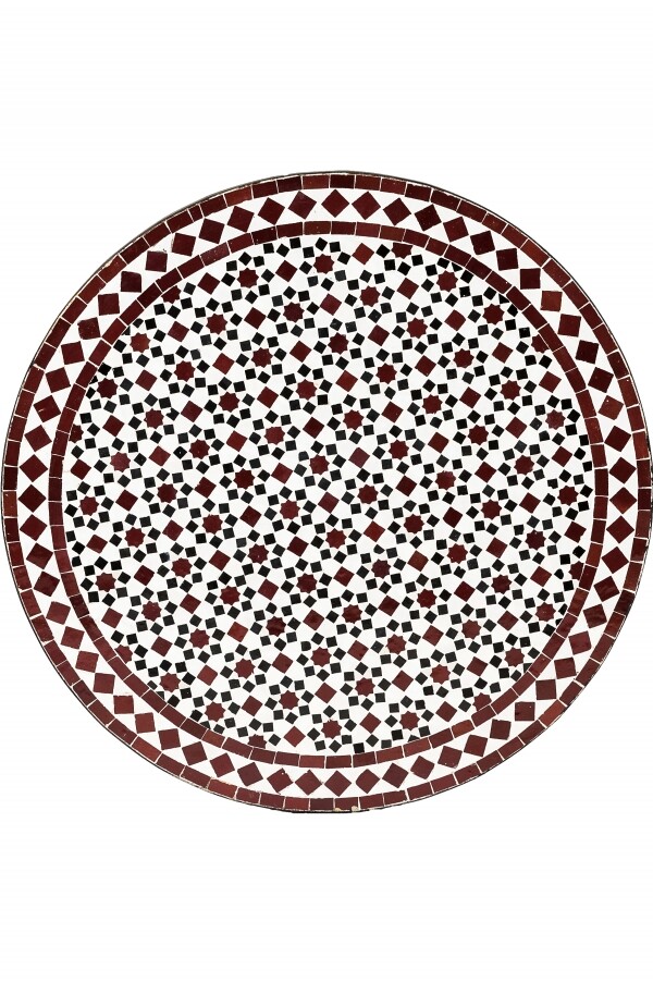 Moroccan Mosaic Tile Albaicin Black, Whi box